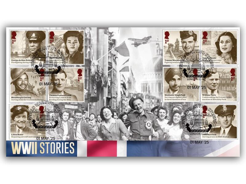 World War Two Stories - VE Day 80th First Day Cover