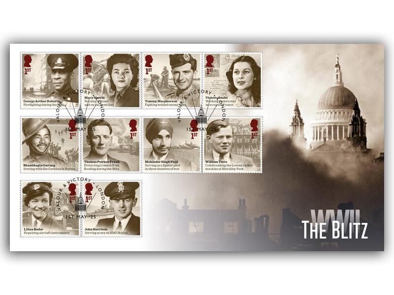 The Blitz 1940, World War Two Stories First Day Cover
