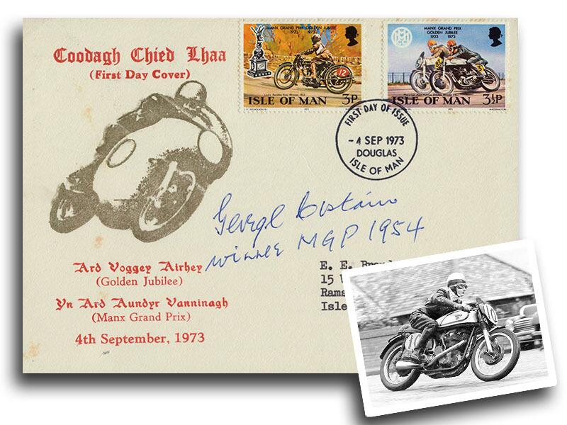 George Costain signed, IOM Manx Grand Prix