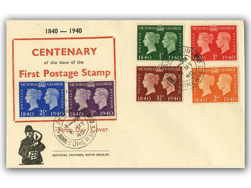 1940 Centenary, Glastonbury CDS, Jennings Printers cover