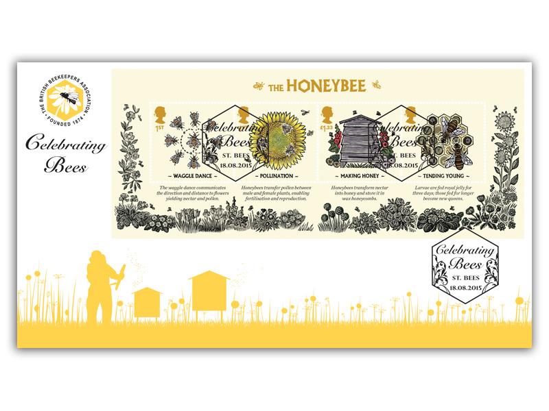 2015 Celebrating Bees Miniature Sheet Cover