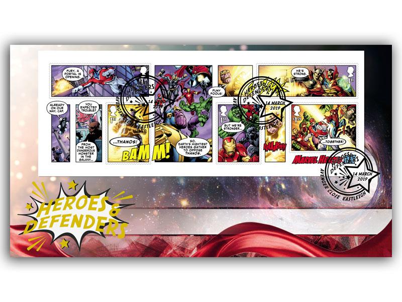 Marvel - Heroes and Defenders Miniature Sheet Cover