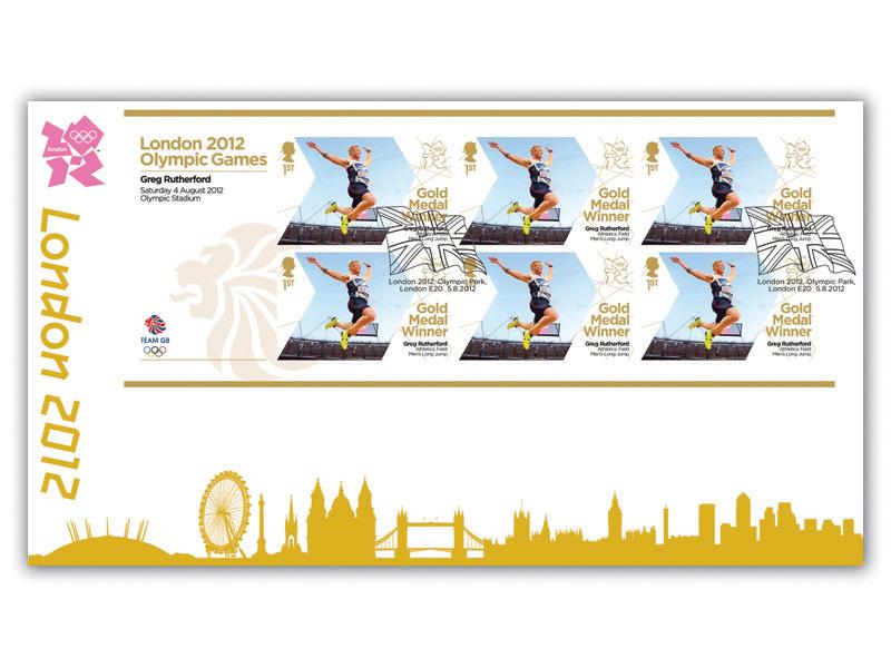 Greg Rutherford Wins Gold Miniature Sheet Cover