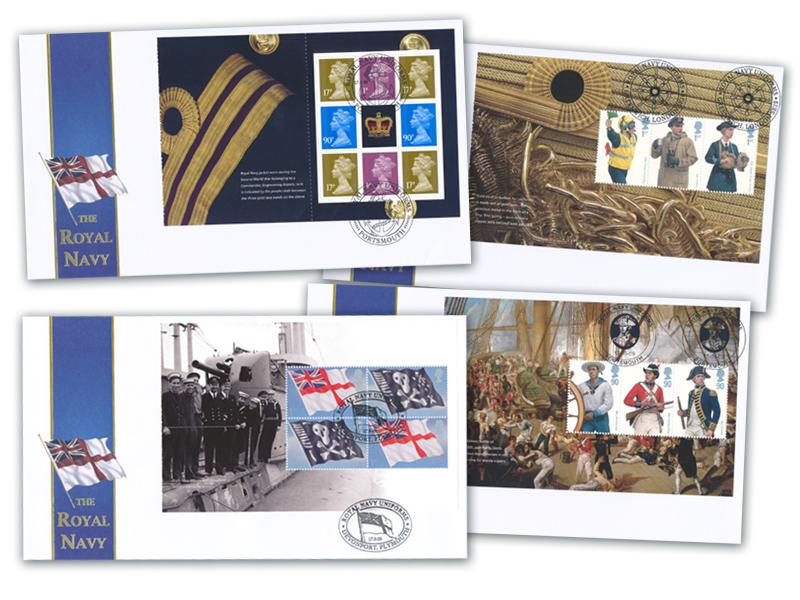Royal Navy Uniforms Prestige Booklet Set of 4 Covers