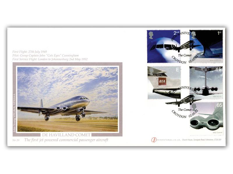 Aircraft - Comet, Stamps Cover