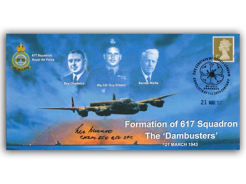 Les Munro signed 2007 Dambusters cover