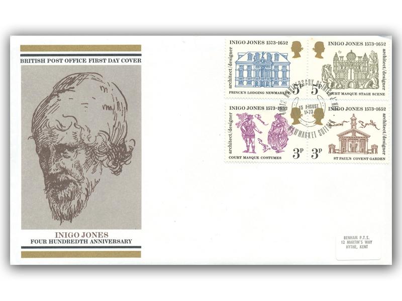 1973 Inigo Jones, Newmarket postmark