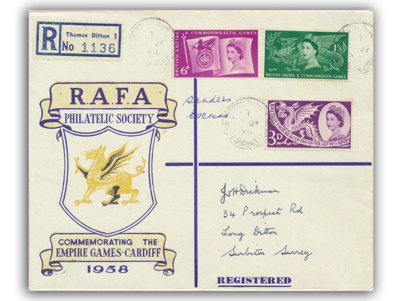 1958 Commonwealth Games, RAFA Philatelic Society