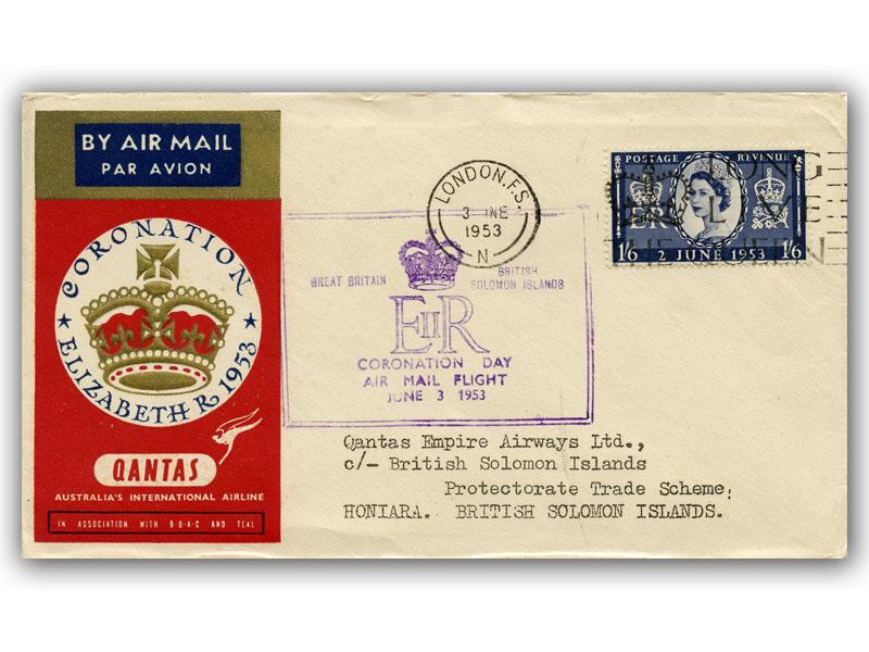 1953 Coronation Qantas, British Solomon Islands
