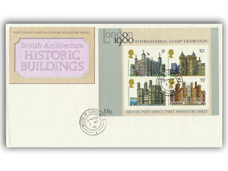 1978 Buildings miniature sheet, House of Lords CDS