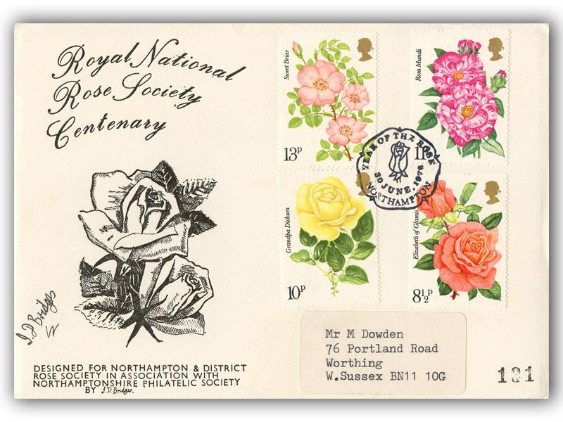 1976 Roses, Northampton Philatelic Society official