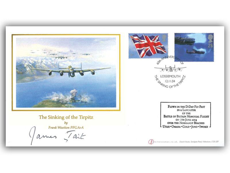 2004 60th Anniversary of the Sinking of the Tirpitz, signed by James Tait