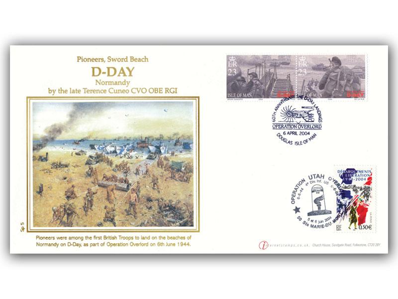 2004 D-Day, French Operation Utah Overlord, St Marie Du Mont postmark