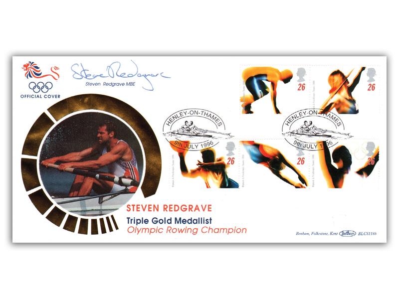 Steve Redgrave signed 1996 Olympics cover