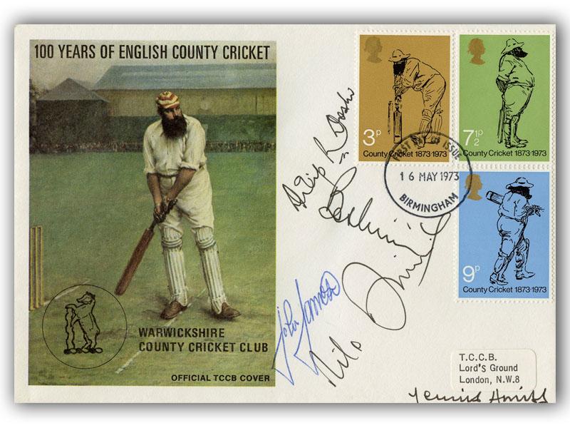 Warwickshire Cricket Team signed TCCB cover
