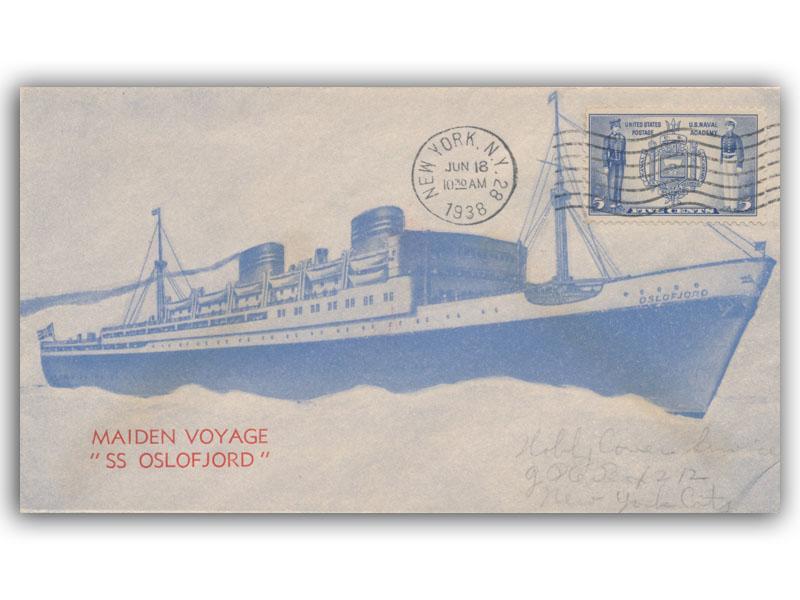 1938 SS Oslofjord Maiden Voyage