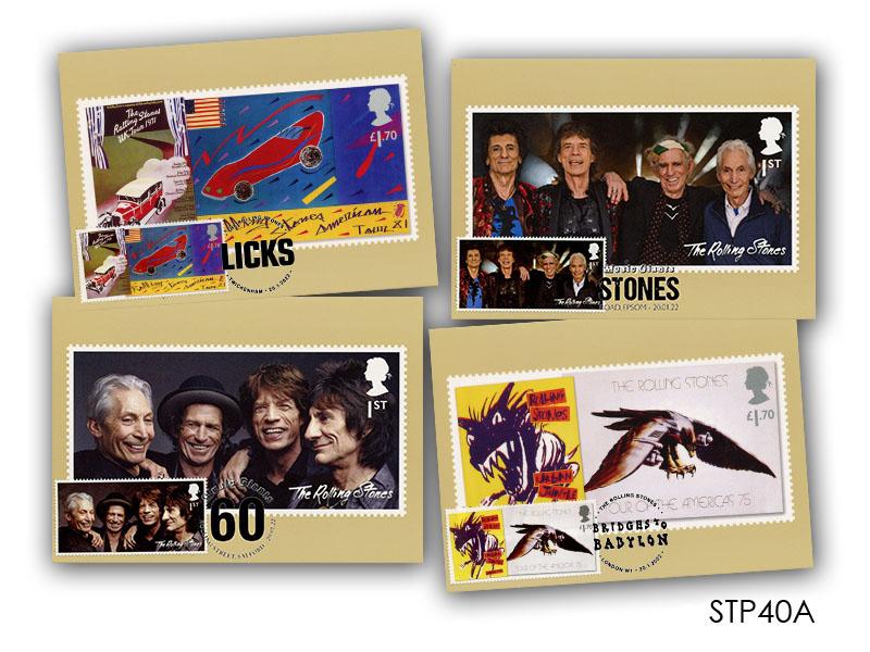 The Rolling Stones Set of 4 PHQ Cards