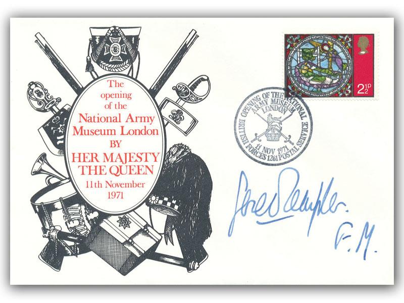 Gerald Templer signed 1971 Army Museum cover