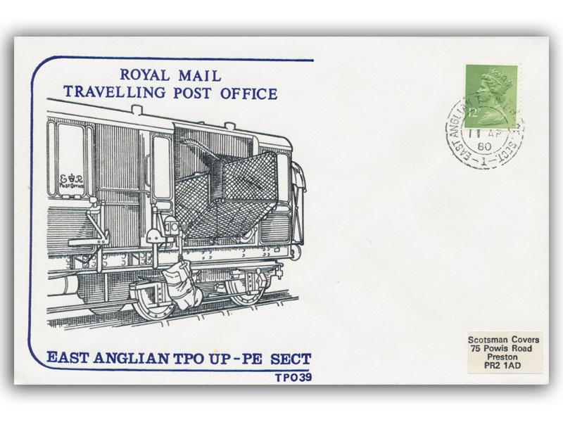 11th April 1980 Travelling Post Office East Anglian Up Peterborough Section Side 1