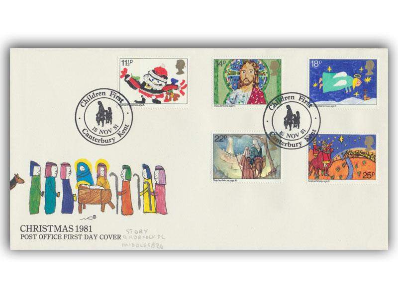 1981 Christmas First Day Cover
