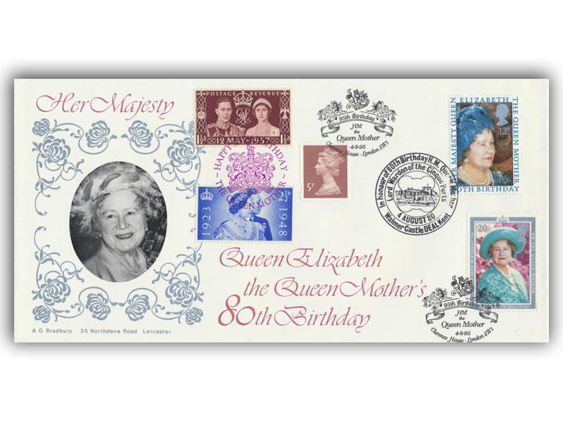 1980 Queen Mother, Doubled 95th Birthday