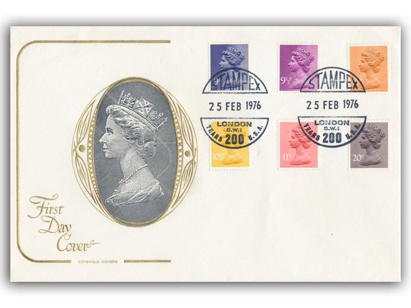 1976 New Values, Stampex postmark