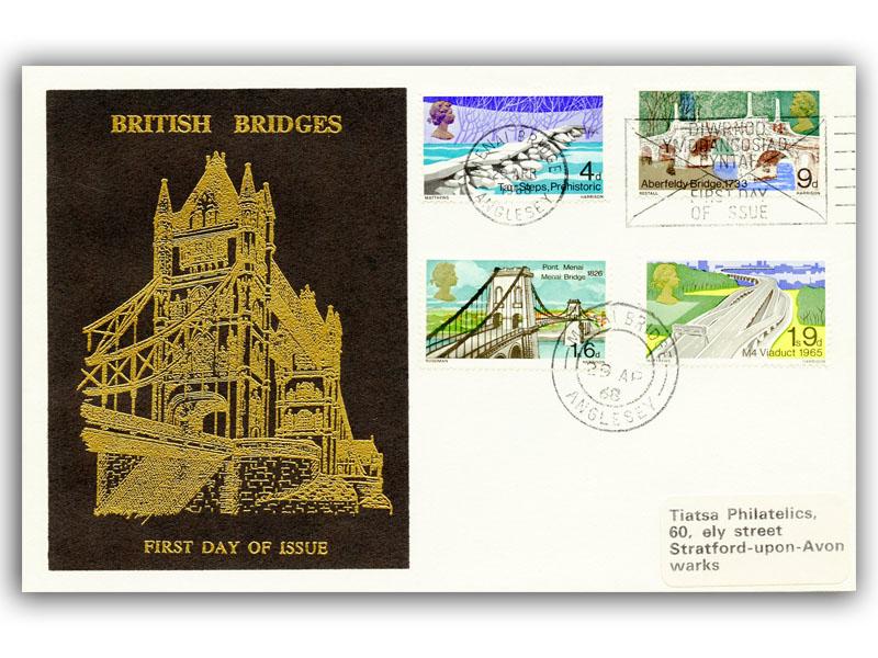 1968 Bridges, Menai Bridge slogan, Thames cover