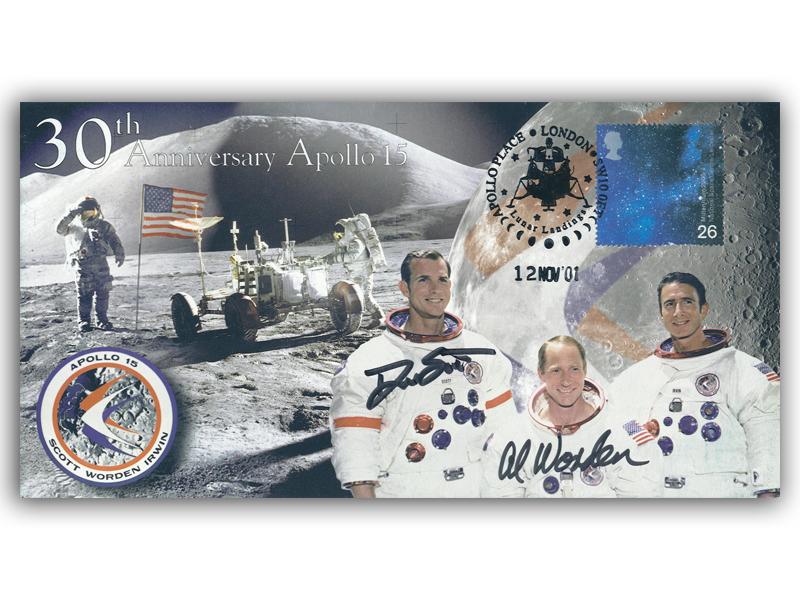 Dave Scott & Al Worden signed 2001 Apollo 15 cover