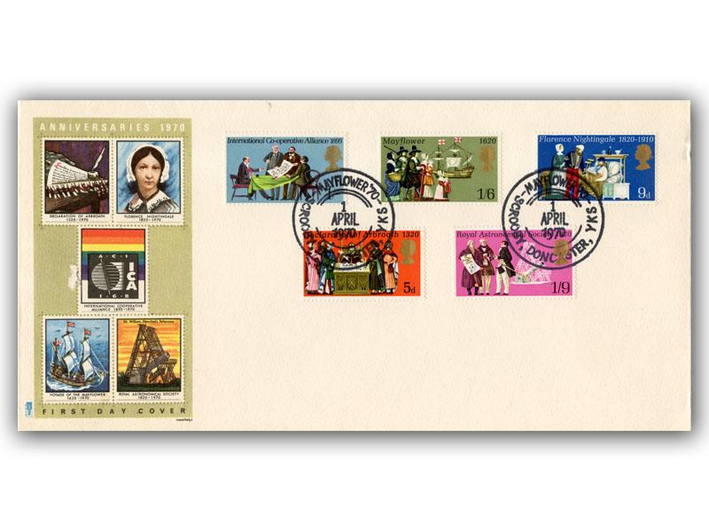 1970 Anniversaries, Scrooby postmark
