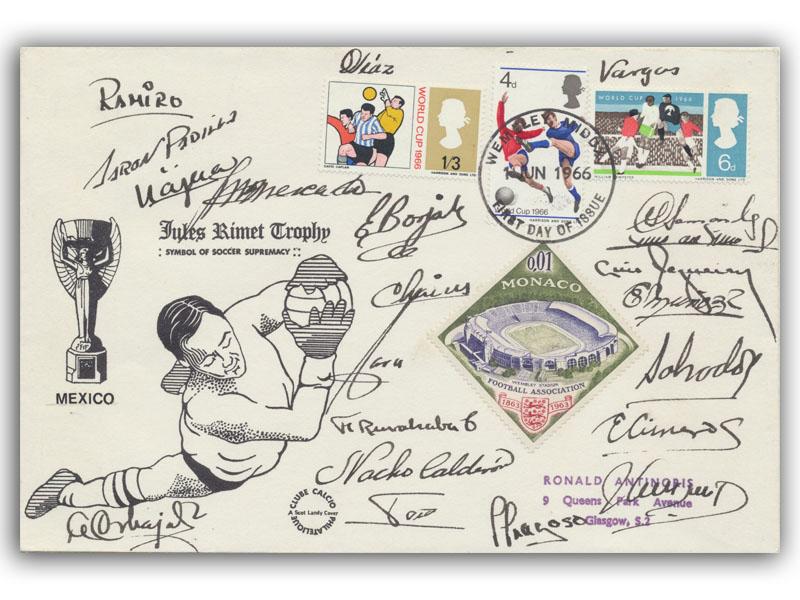 1966 World Cup, Mexico Team Signed
