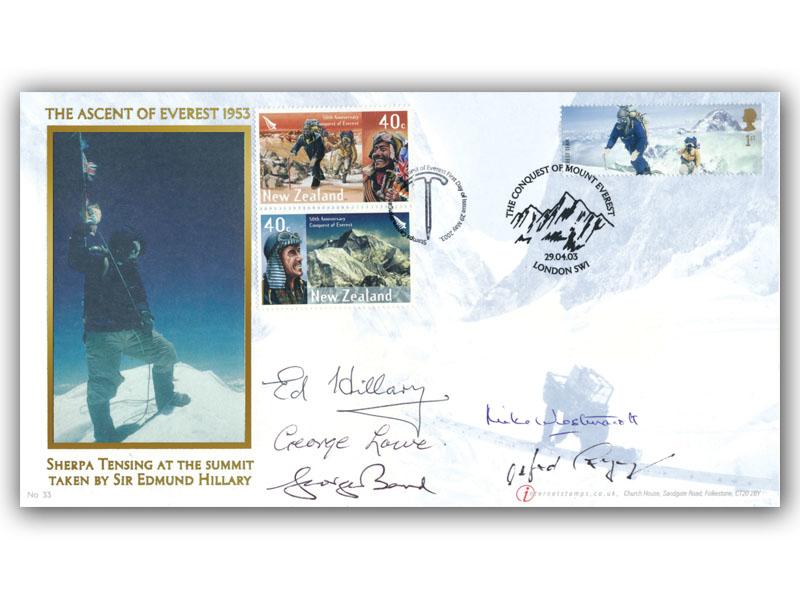 Everest Extreme Endeavours, signed Edmund Hillary, George Lowe, George Band, Mike Westmacott and Alfred Gregory