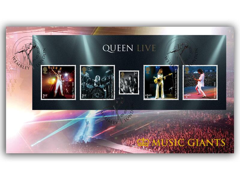 Music Giants Queen Live Miniature Sheet, Wembley