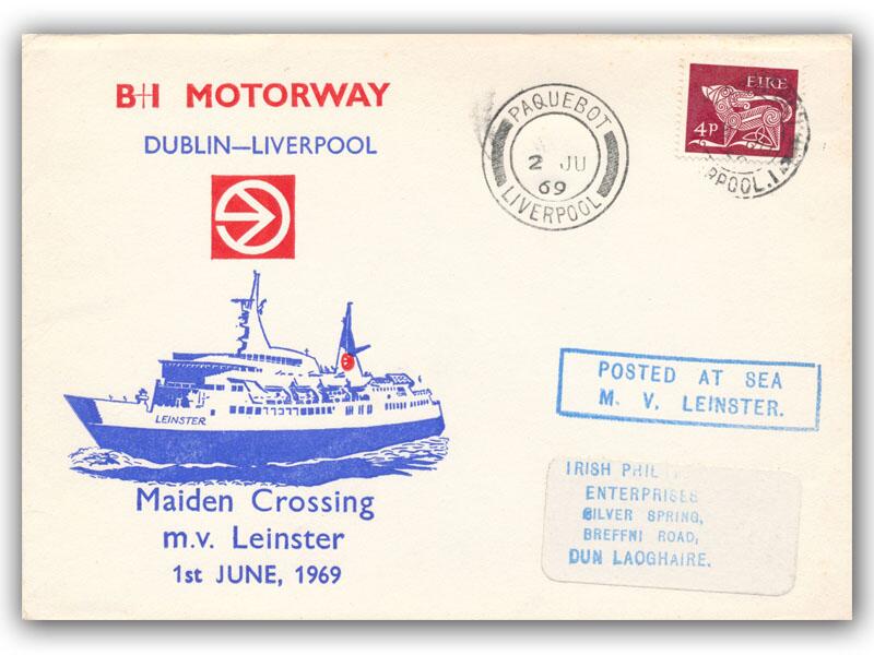 1969 B&I Line Dublin - Liverpool maiden voyage