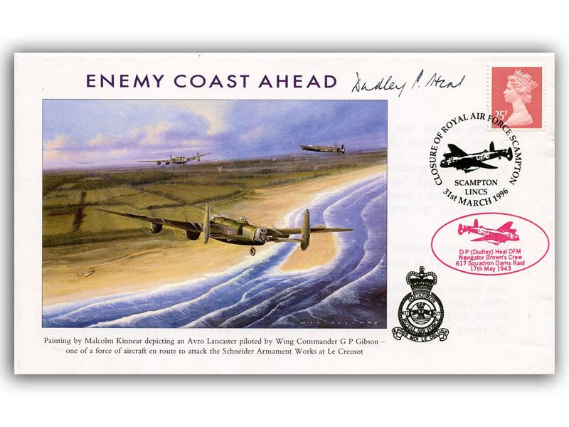 Dudley Heal signed 1987 Dambusters cover
