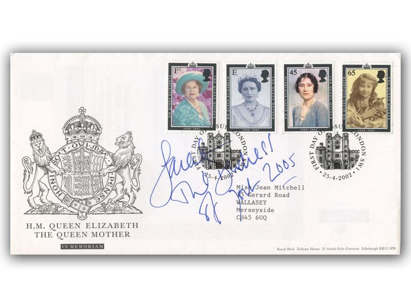 Sarah, Duchess of York signed 2002 Queen Mother cover