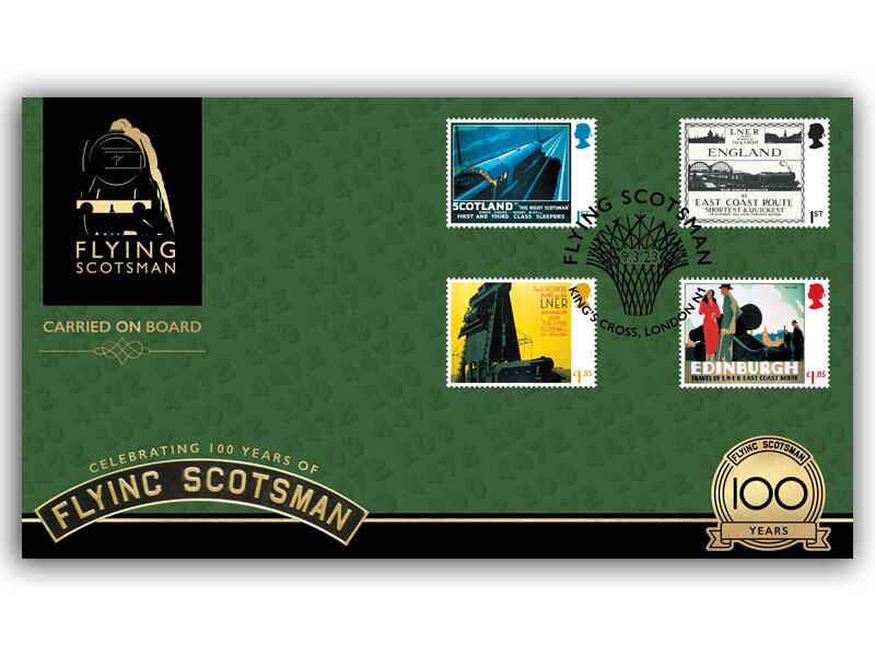 flying scotsman 100 mini sheet stamps