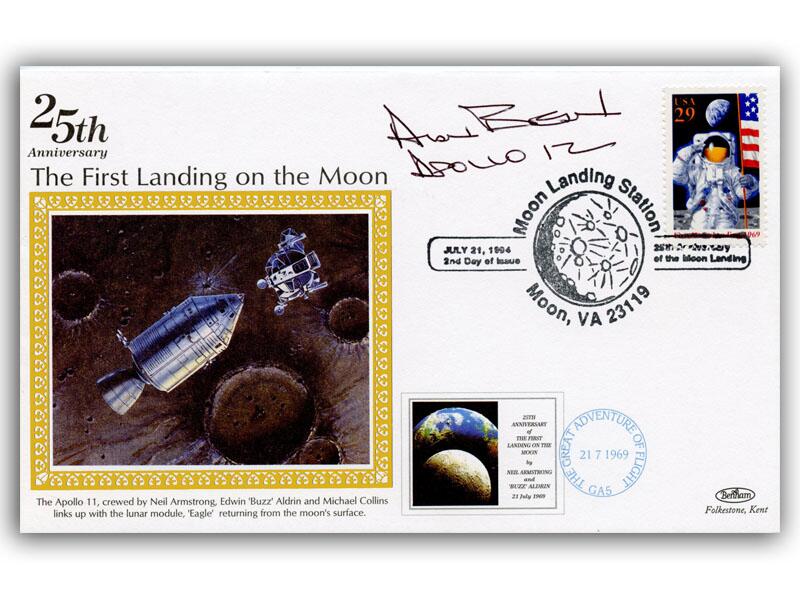Alan Bean signed 1994 Moon Landing cover