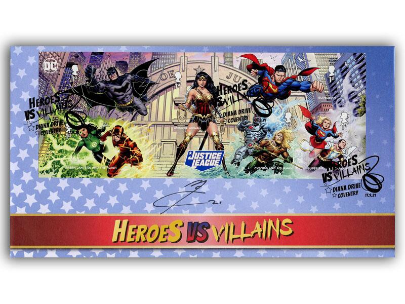 2021 DC Comics Miniature Sheet cover, signed by John McCrea