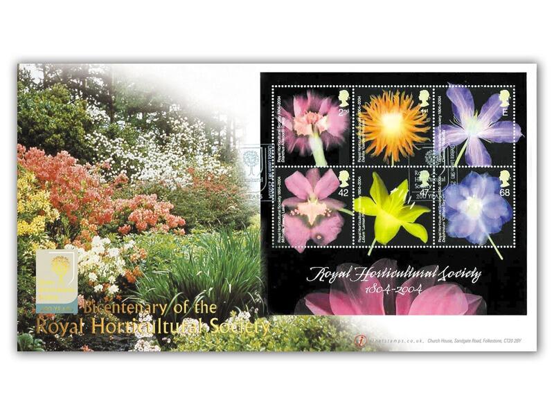 Bicentenary of the Royal Horticultural Society - miniature sheet