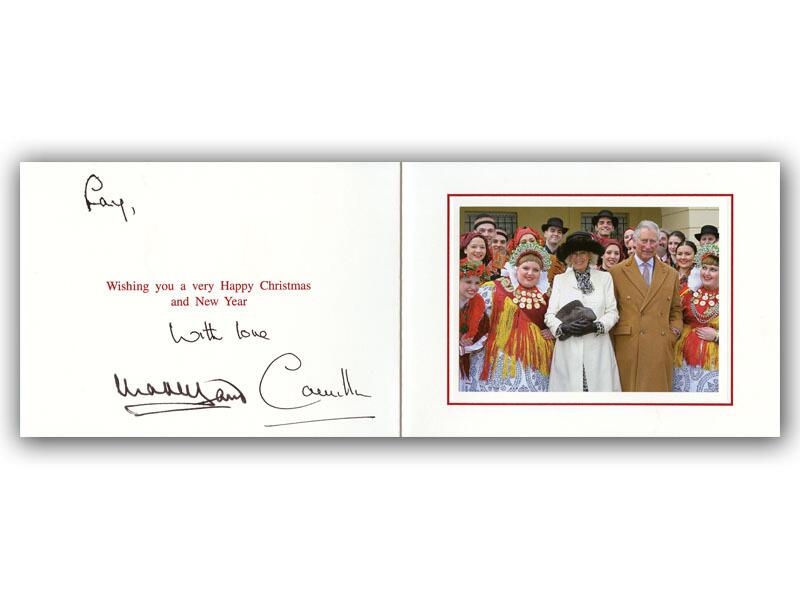 King Charles III & Queen Camilla Signed Christmas Cards