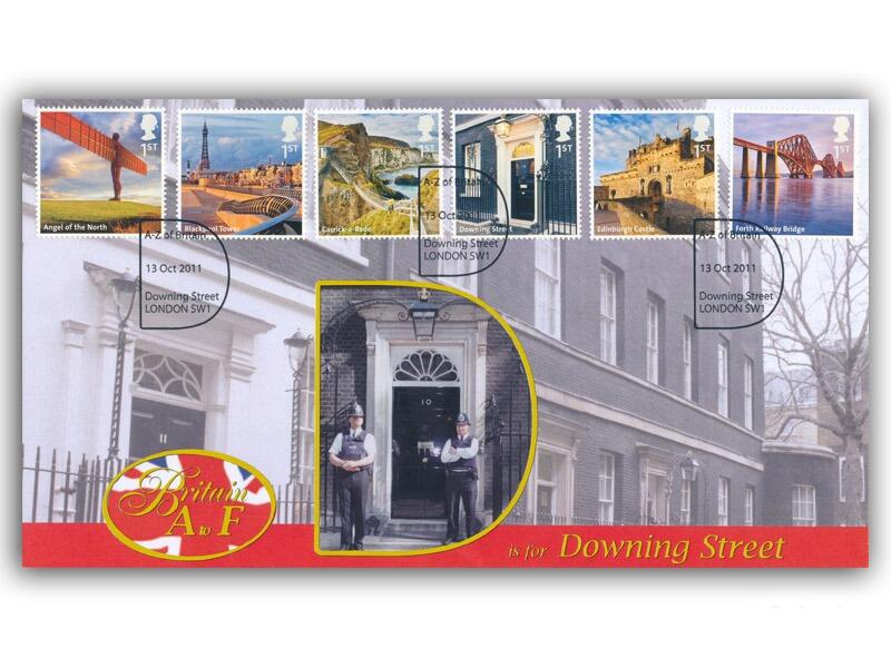 A to Z of Britain - Downing Street Stamp Cover