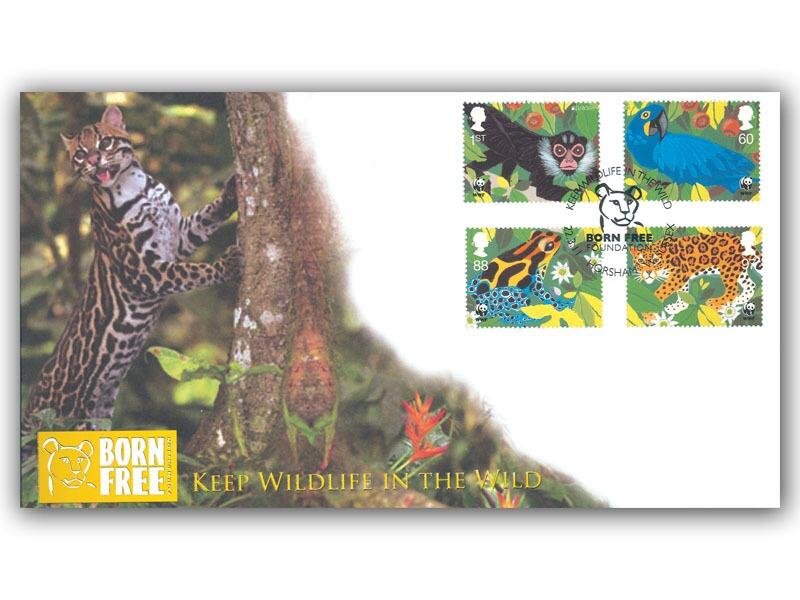 Keep Wildlife in the Wild Stamps from Miniature Sheet Cover
