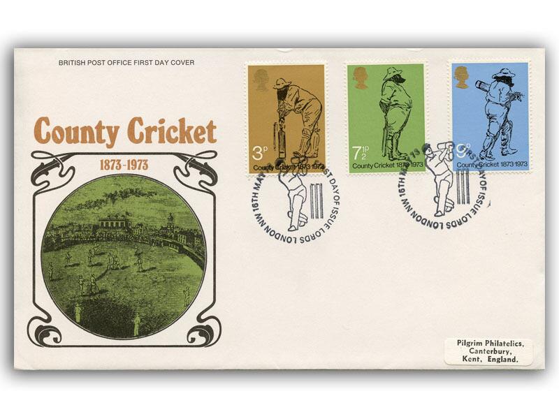 1973 Cricket, Lords postmark