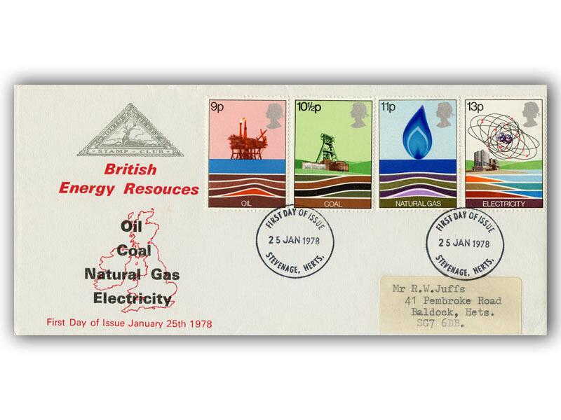 1978 Energy, North Herts Stamp Club cover