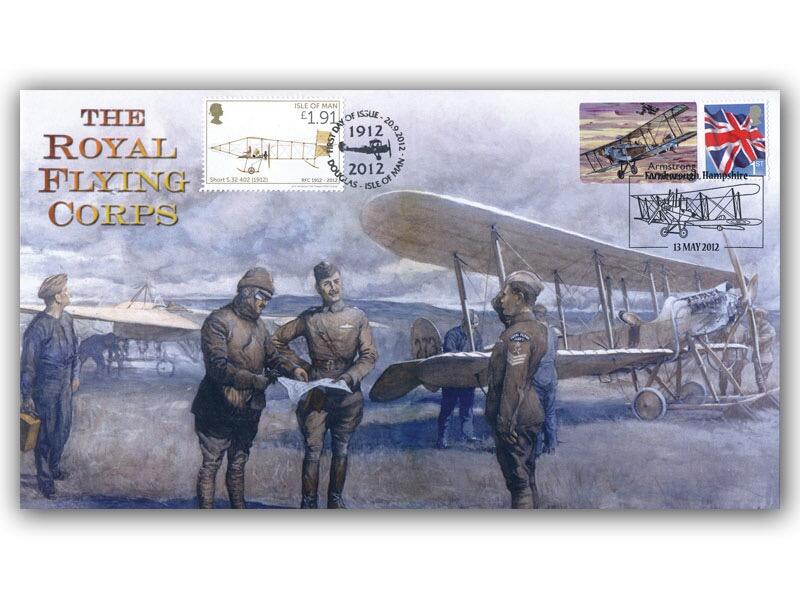 Centenary of the Formation of The Royal Flying Corps, IOM double