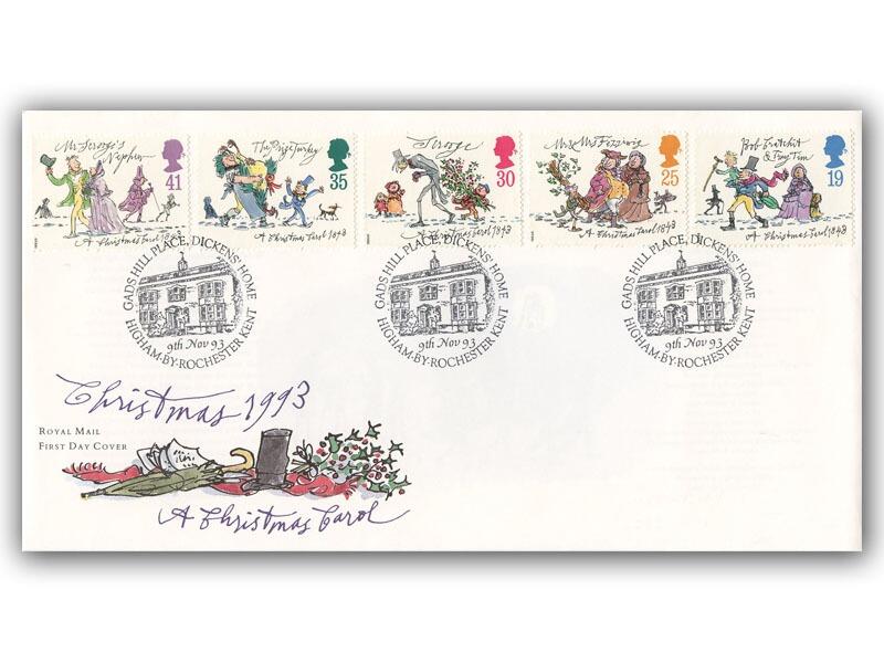 1993 Christmas First Day Cover