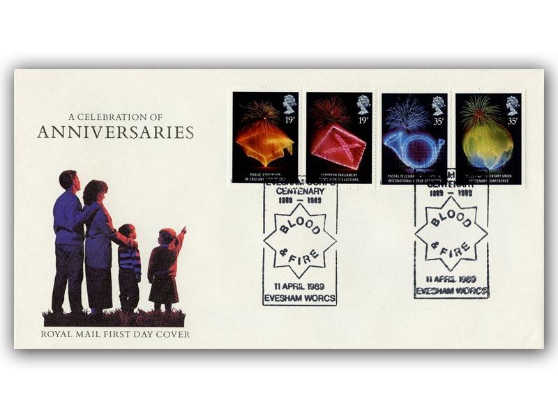 1989 Anniversaries First Day Cover