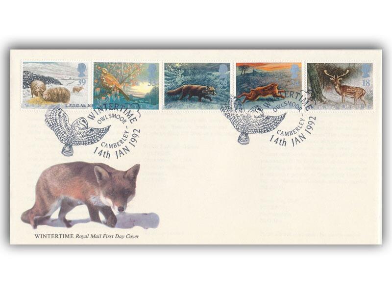 1992 Wintertime First Day Cover