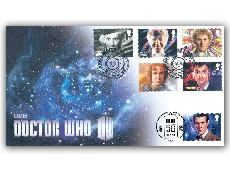 Doctor Who Double Postmark Cover