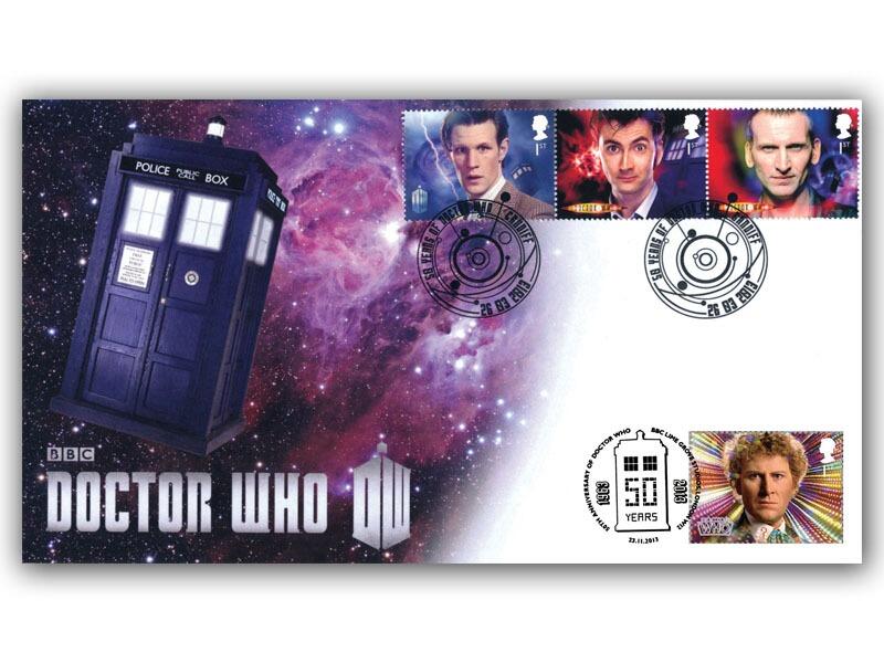 Doctor Who Triple Stamp Cover Double